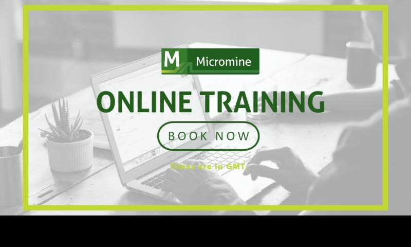 Quer fazer um treinamento online gratuito do Micromine?